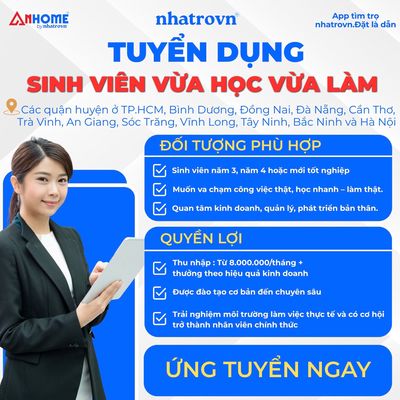 NHÂN VIÊN TƯ VẤN KHÁCH THUÊ PHÒNG TRỌ - CTV ONLINE