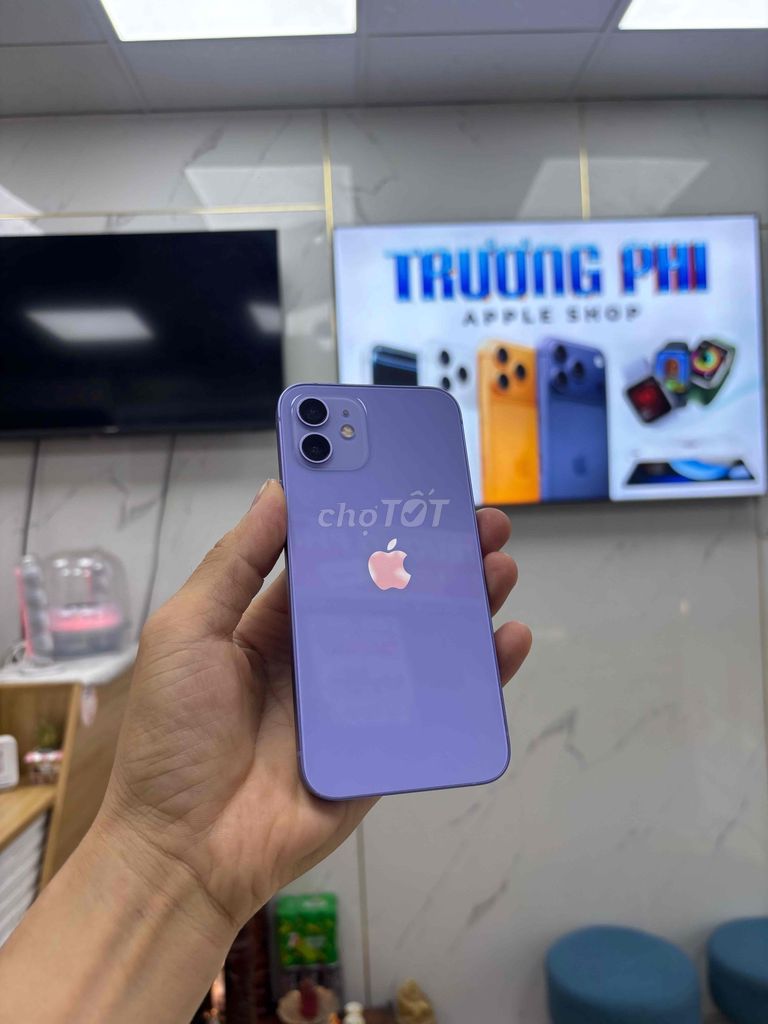 Apple iPhone 12 64GB Tím Đã sử dụng. Mua bán Điện thoại tại Quận Sơn Trà Đà Nẵng được đăng bởi Diễm Diễm hình 1