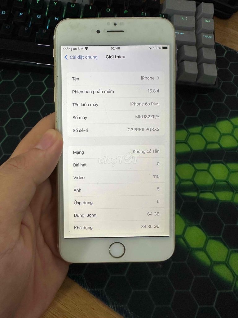 Apple iPhone 6s Plus 64GB Vàng. Mua bán Điện thoại tại Huyện Kim Bảng Hà Nam được đăng bởi minhtien hình 1