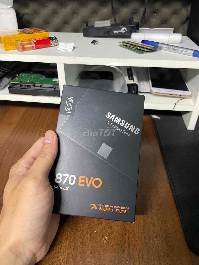 Samsung 870 EVO 500GB SATA III New seal. Mua bán Linh kiện (RAM, Card...) tại Thành phố Thủ Đức Tp Hồ Chí Minh được đăng bởi Phạm Linh hình 1