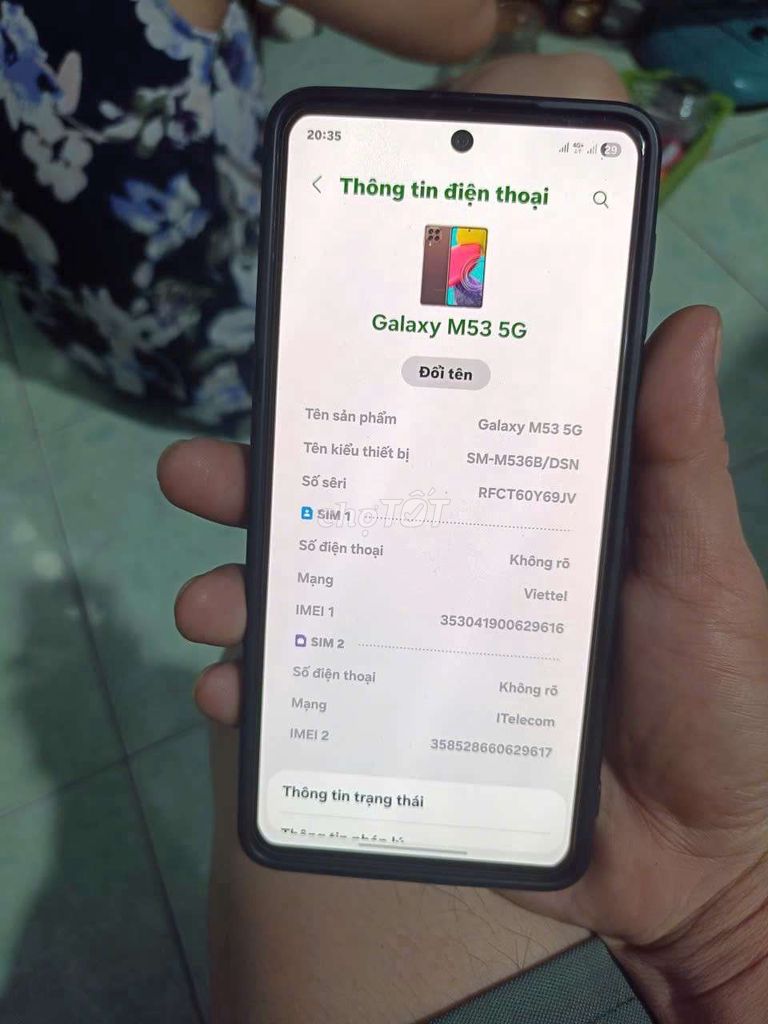Samsung Galaxy M53 5G 8GB/256GB Nâu. Mua bán Điện thoại tại Thành phố Thuận An Bình Dương được đăng bởi thanh tuyên truyền  hình 1