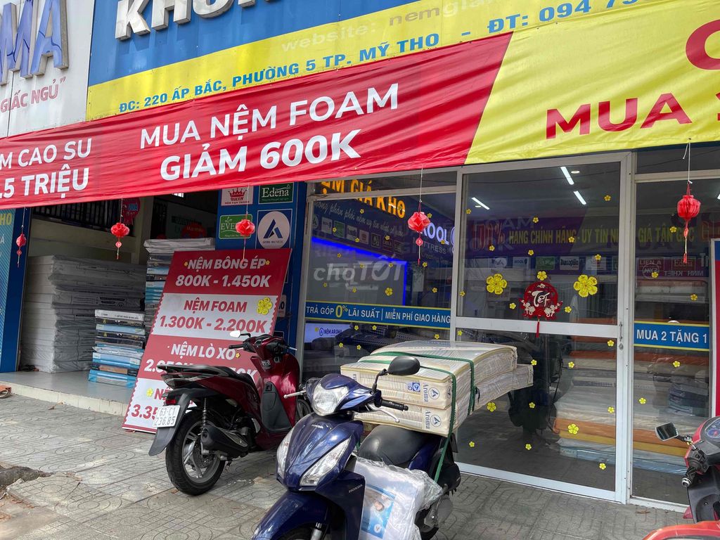 Nệm Aroma Bông ép 5cm. Mua bán Giường, chăn ga gối nệm tại Thành phố Mỹ Tho Tiền Giang được đăng bởi NỆM GIÁ KHO MỸ THO hình 1