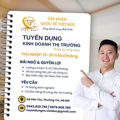 [THƯỜNG TÍN] NAM NVKD KÊNH ĐẠI LÝ THIẾT BỊ NHÀ TẮM