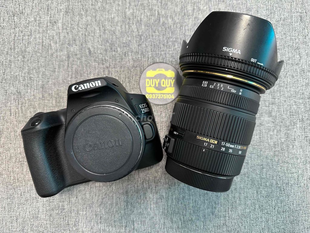 Máy ảnh Canon 250D Đen Sigma 17-50 F2.8. Mua bán Máy ảnh, Máy quay tại Quận Bình Tân Tp Hồ Chí Minh được đăng bởi Phạm Phú Duy hình 1