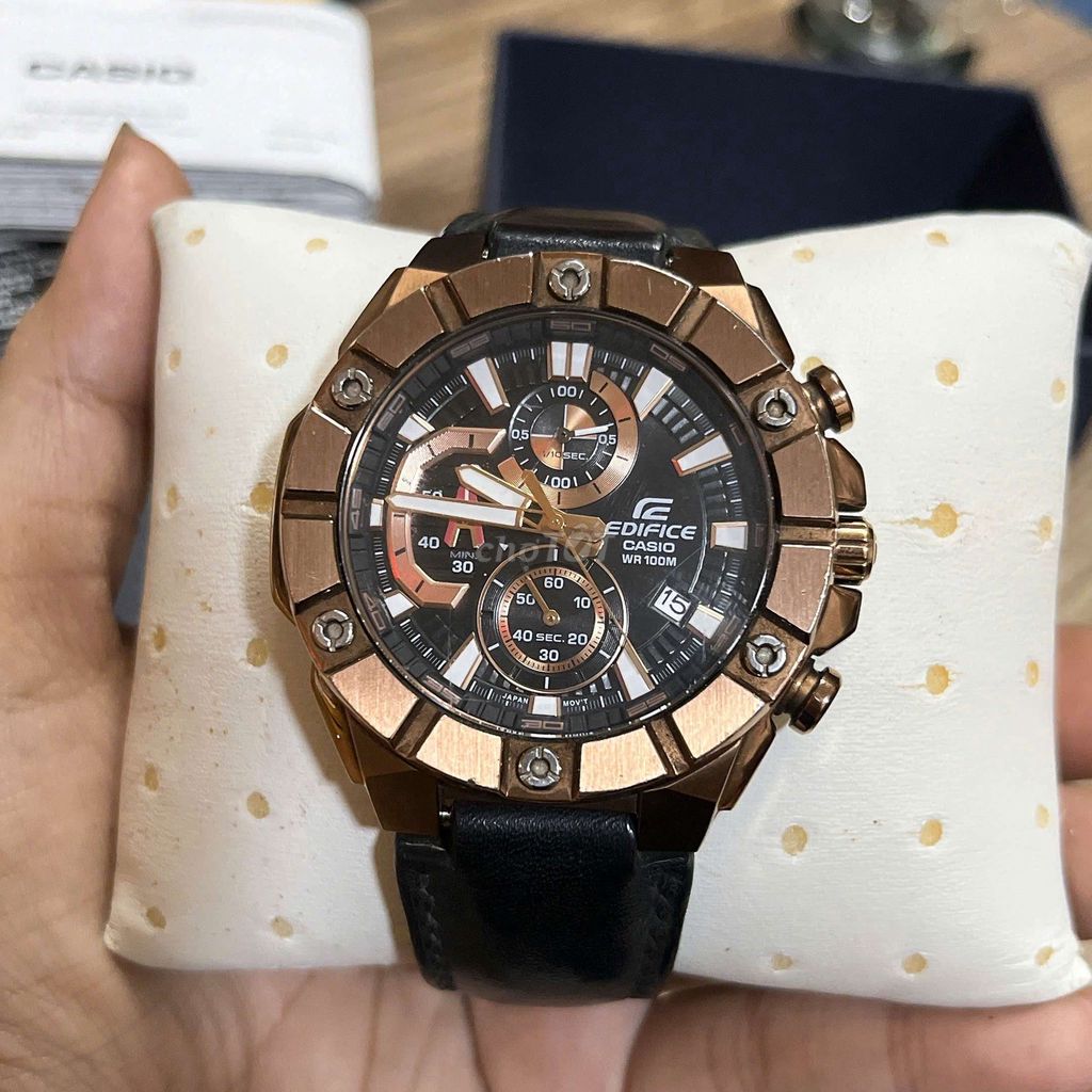 Casio Edifice EFR-569BL-1AVUDF Nam Dây da Đen. Mua bán Đồng hồ tại Thành phố Dĩ An Bình Dương được đăng bởi Long Nguyễn  hình 1