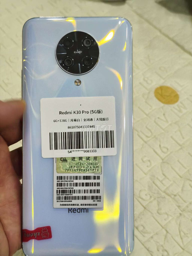 Xiaomi Redmi K30 Pro 6GB/128GB Trắng. Mua bán Điện thoại tại Quận Hoàng Mai Hà Nội được đăng bởi Nguyennoi hình 1