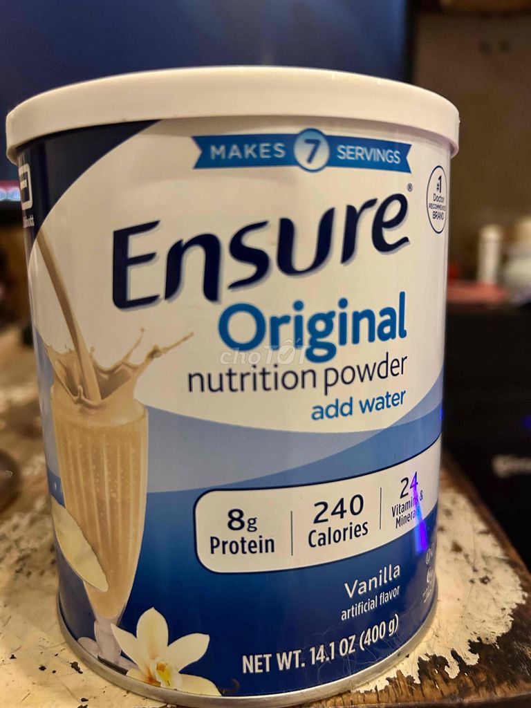 Sữa bột Ensure Original Vanilla 400g. Mua bán Đồ ăn, thực phẩm và các loại khác tại Quận 8 Tp Hồ Chí Minh được đăng bởi Hanphung hình 1