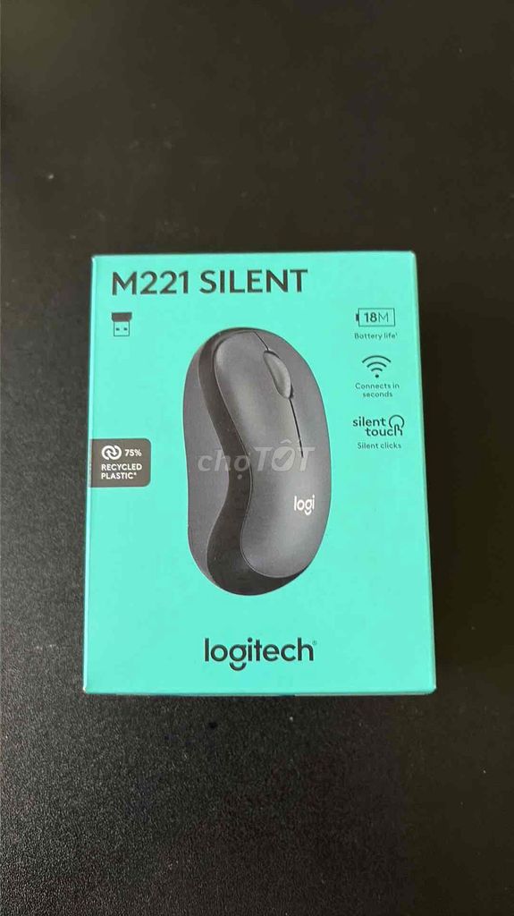 Chuột Logitech M221 Silent Đen. Mua bán Phụ kiện (Màn hình, Chuột...) tại Quận Cầu Giấy Hà Nội được đăng bởi v hình 1