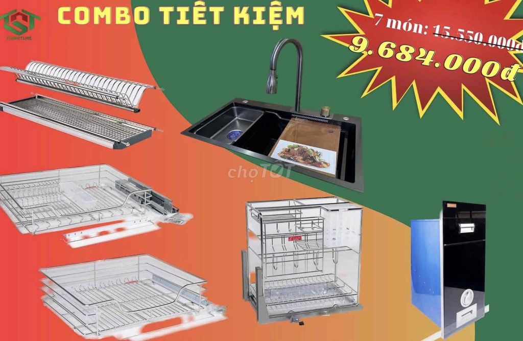 Phụ kiện bếp 7 món với 3 mức giá cực kì tốt