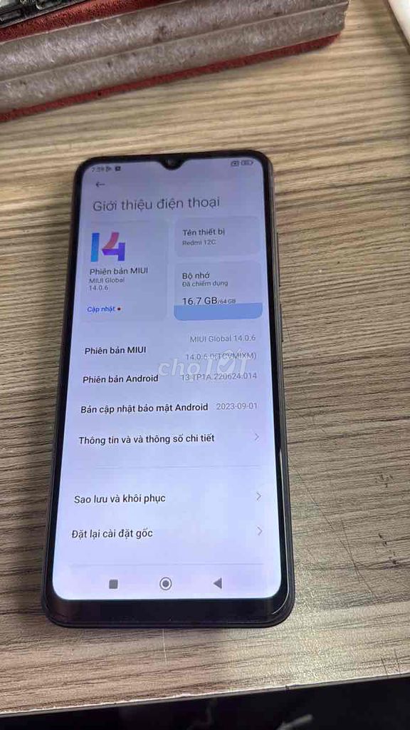 Xiaomi Redmi 12C 4GB/64GB Đen. Mua bán Điện thoại tại Quận 12 Tp Hồ Chí Minh được đăng bởi Dinh Mai Nuong hình 1