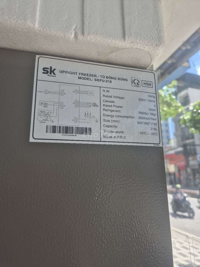 Tủ đông SK SKFU-218 218L. Mua bán Tủ lạnh tại Quận Tây Hồ Hà Nội được đăng bởi nguyễn thu huyền hình 1