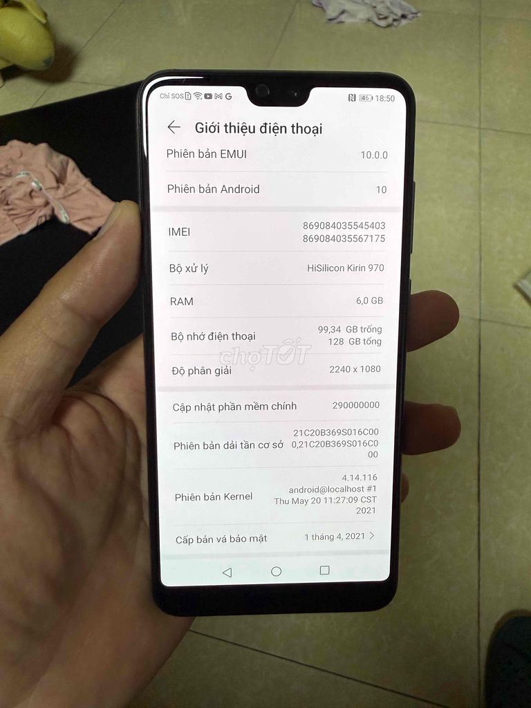Huawei P20 Pro 128GB. Mua bán Điện thoại tại Huyện Kim Bảng Hà Nam được đăng bởi Xuân Thành hình 1