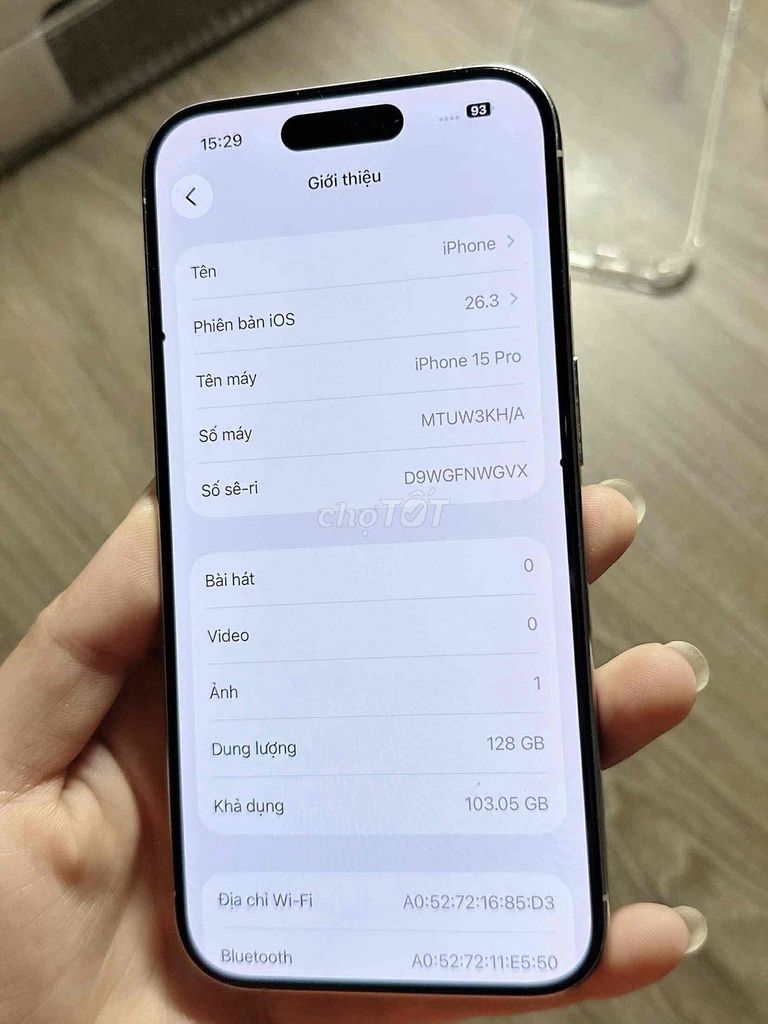 15 pro. Mua bán Điện thoại tại Huyện Yên Phong Bắc Ninh được đăng bởi HD store hình 1