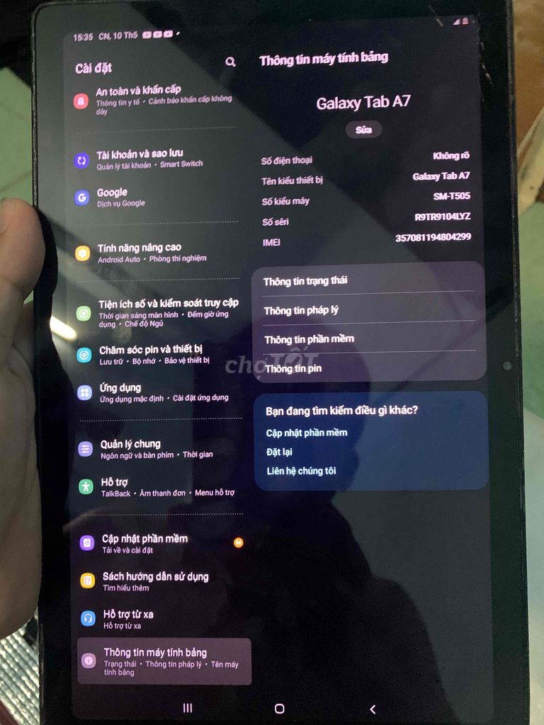 Samsung Galaxy Tab A7 64GB. Mua bán Máy tính bảng tại Thành phố Dĩ An Bình Dương được đăng bởi Thanh Quý hình 1