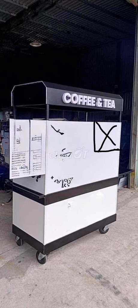 Xe cafe Sắt mạ kẽm, alu Trắng, đen 120x60x185cm. Mua bán Đồ chuyên dụng, Giống nuôi trồng tại Quận 10 Tp Hồ Chí Minh được đăng bởi BO hình 1