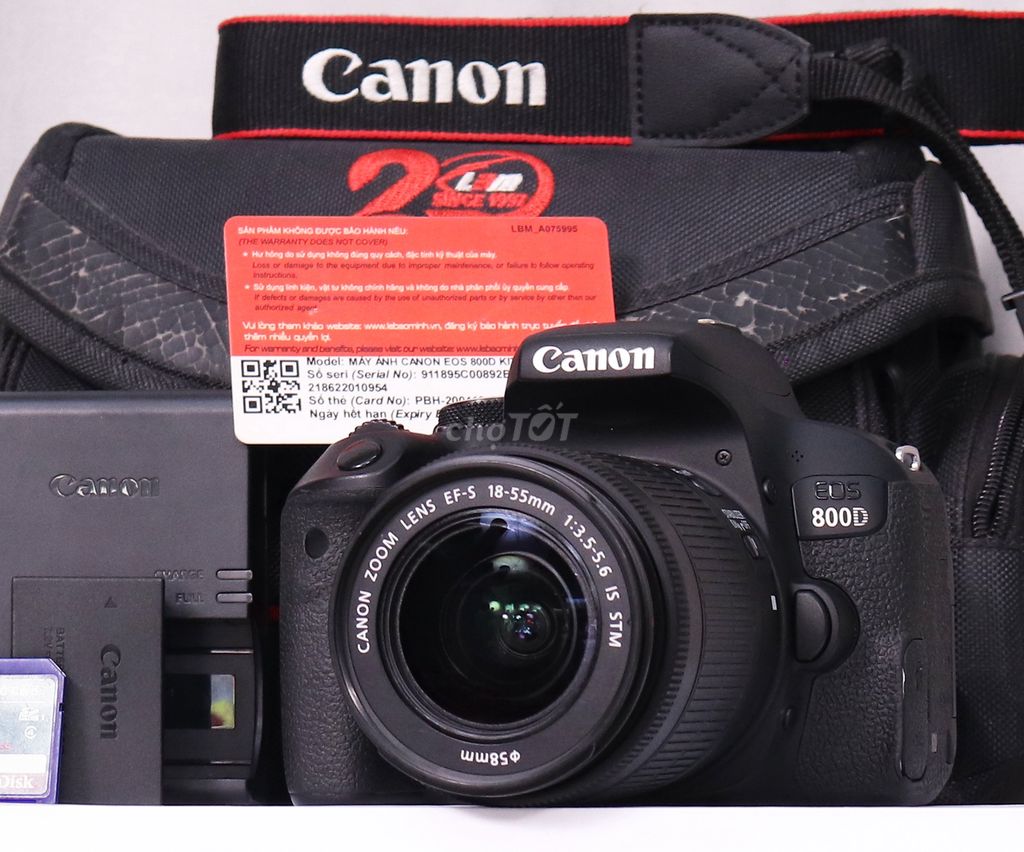 Máy ảnh Canon EOS 800D & LENS 18-55 STM, HĐ TỐT. Mua bán Máy ảnh, Máy quay tại Quận 4 Tp Hồ Chí Minh được đăng bởi Mai Ngọc Chinh hình 1