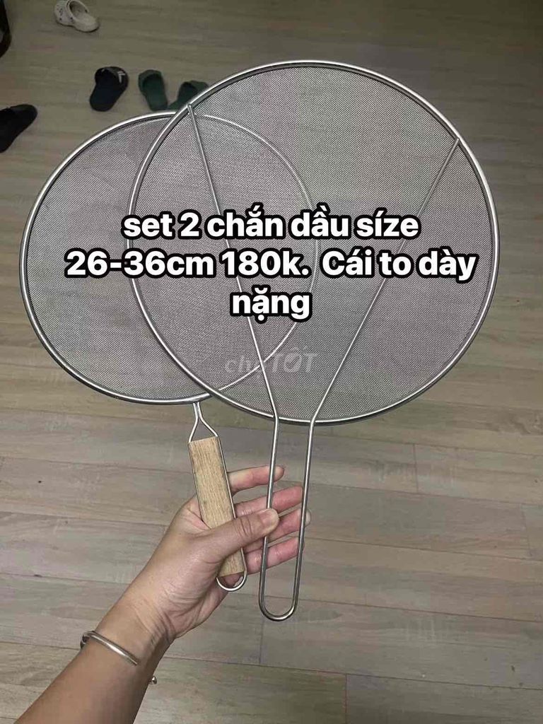 Chắn dầu Inox Nhật 26cm, 36cm. Mua bán Dụng cụ nhà bếp tại Quận Hà Đông Hà Nội được đăng bởi Thảo đặng hình 1