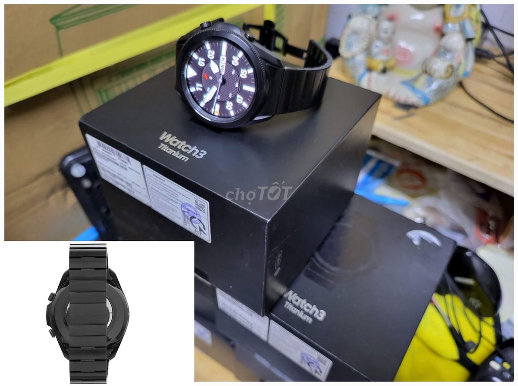 Đồng hồ SAMSUNG GALAXY WATCH 3 TITANIUM Mới 💯%full