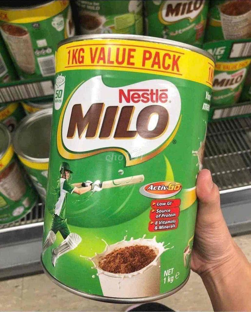 sữa milo hàng Úc hộp milo 1kg .