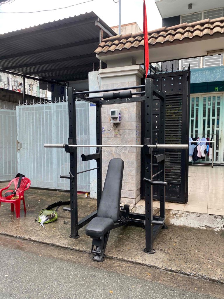 Khung tập thể hình Thép hộp Đen