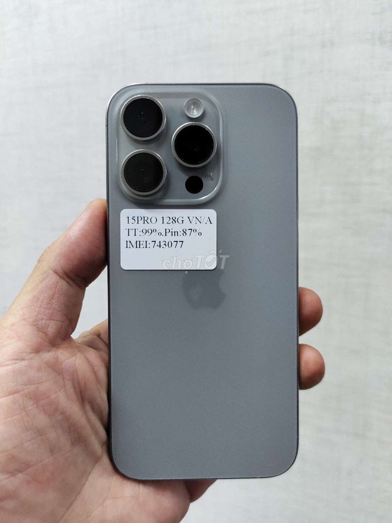 Iphone 15 Pro 128GB Việt Nam. Mua bán Điện thoại tại Quận Cầu Giấy Hà Nội được đăng bởi Sơn TH hình 1