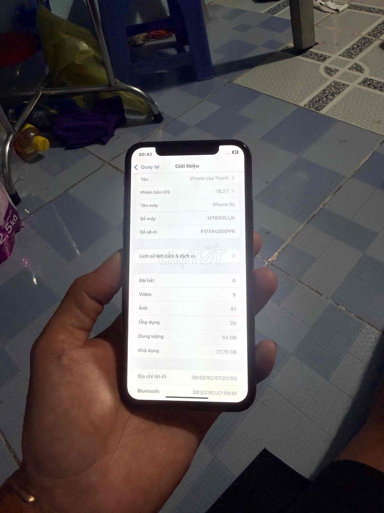 iPhone Xs 64GB Vàng Đã sử dụng. Mua bán Điện thoại tại Thành phố Dĩ An Bình Dương được đăng bởi TiẾn ThAnh hình 1