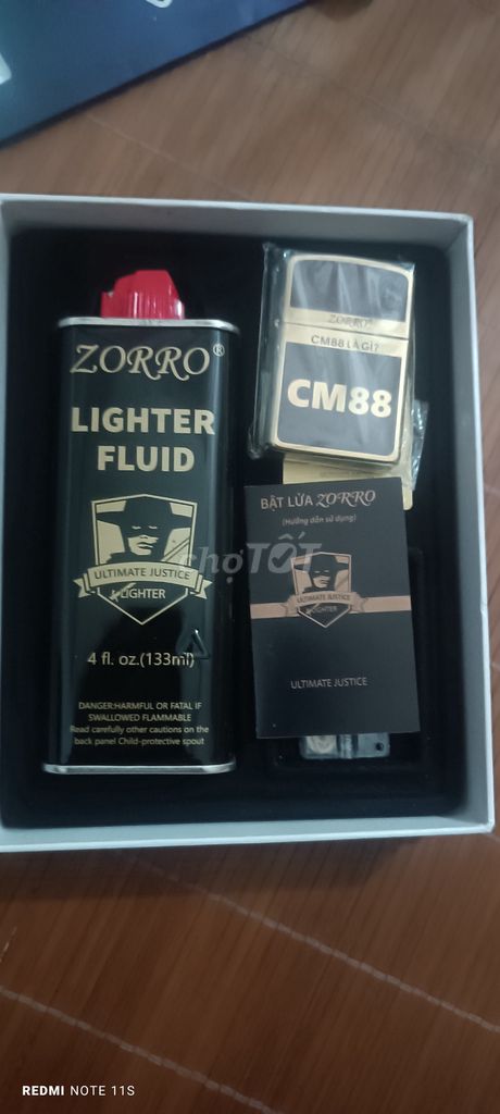 Bật lửa Zorro CM88 Vàng Cổ điển Bền bỉ. Mua bán Đồ sưu tầm, đồ cổ tại Thành phố Thái Nguyên Thái Nguyên được đăng bởi HÀ TƯ QUÝ hình 1