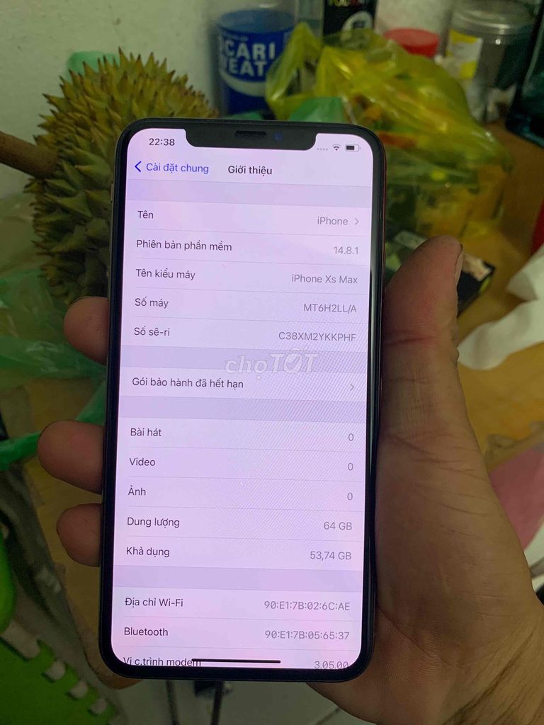 iPhone Xs Max 64GB pin 92% cần bán lại. Mua bán Điện thoại tại Quận 7 Tp Hồ Chí Minh được đăng bởi lê thanh tâm hình 1