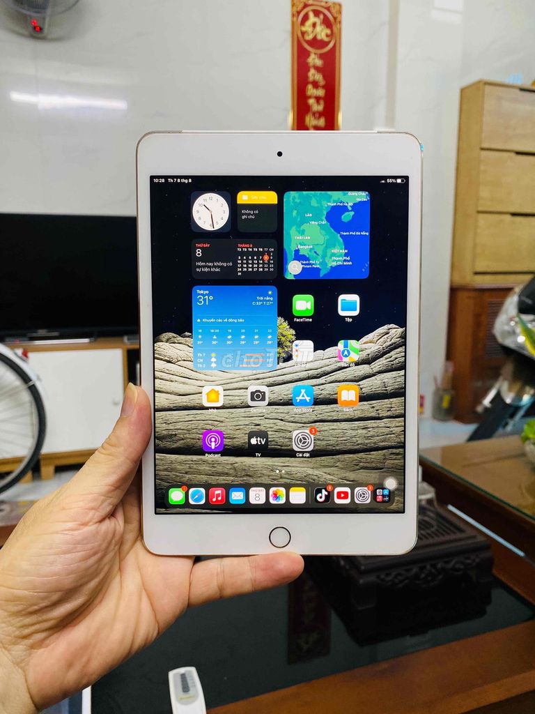 iPad mini 4 Wifi + 4G zin, còn vân, sạch icl, full. Mua bán Máy tính bảng tại Quận Tân Bình Tp Hồ Chí Minh được đăng bởi ANH ĐỨC Store hình 1