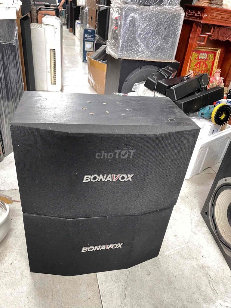 Loa Karaoke BONAVOX 20cm Đen. Mua bán Tivi, Âm thanh tại Quận Phú Nhuận Tp Hồ Chí Minh được đăng bởi  Bông Lê chuyên sỉ và lẻ âm thanh Nhật Mỹ hình 1