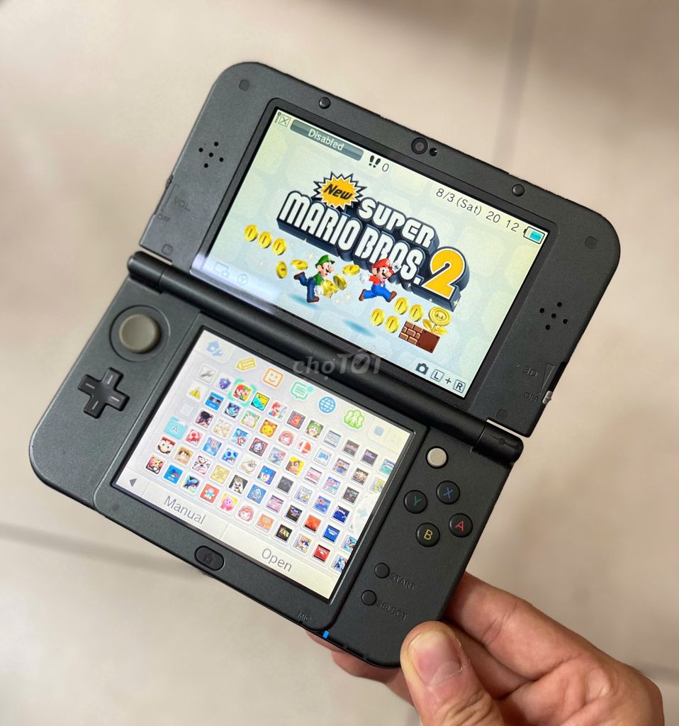 Máy game New 3ds LL (màn trên IPS) kèm thẻ 64gb