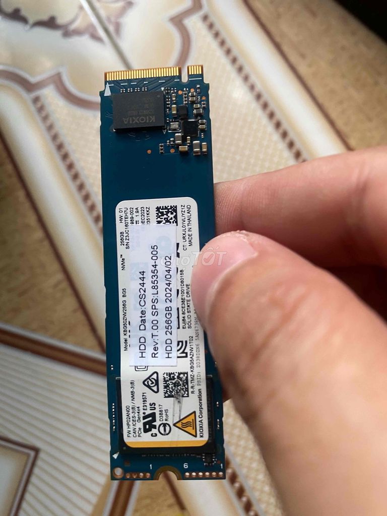 SSD Nvme 256G Kioxia date 2024 100% như mới W10