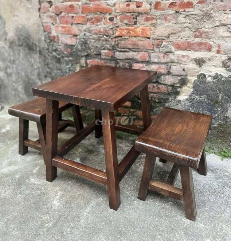 Bàn ghế nhỏ phong cách vintage. Mua bán Bàn ghế tại Quận Tân Phú Tp Hồ Chí Minh được đăng bởi Duy Thuy hình 1