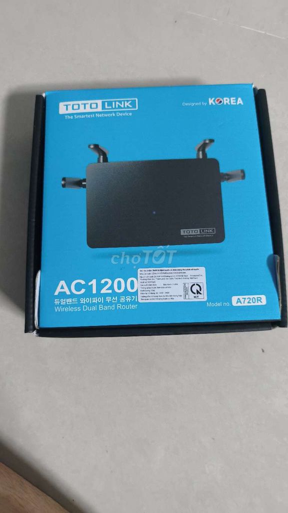 Router Wifi Totolink A720R Đen. Mua bán Phụ kiện (Màn hình, Chuột...) tại Quận Bình Thuỷ Cần Thơ được đăng bởi Vĩnh Bùi hình 1
