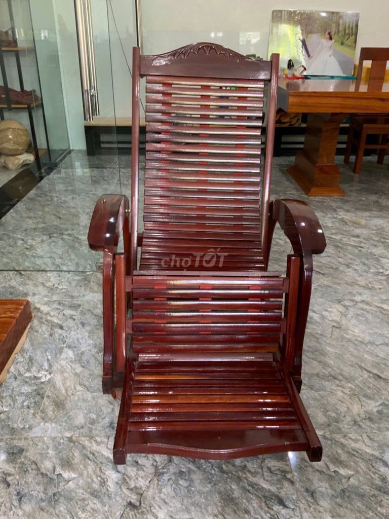 Ghế bố Gỗ căm xe tự nhiên Gấp gọn. Mua bán Bàn ghế tại Huyện Thạnh Trị Sóc Trăng được đăng bởi Nguyễn Phong hình 1