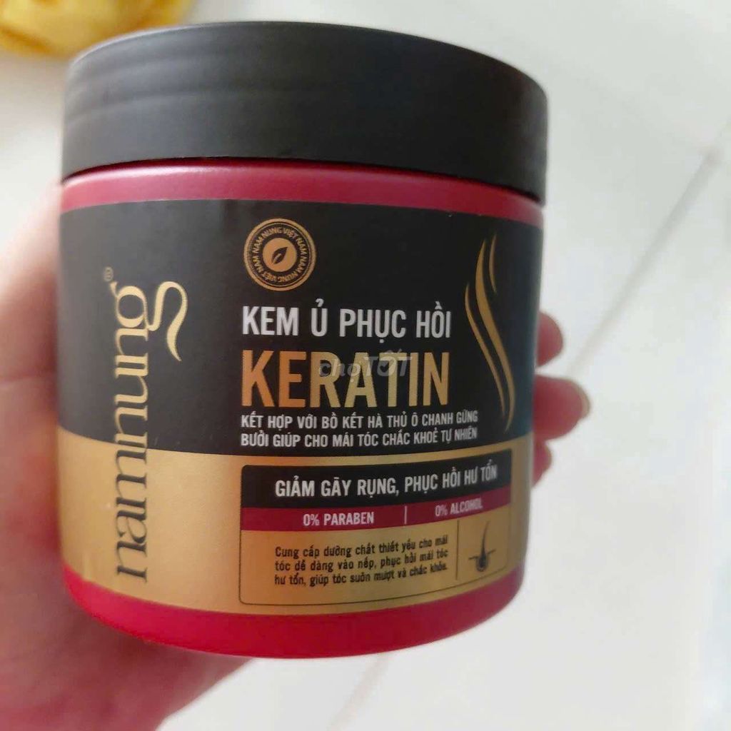 Kem ủ tóc Namnung Keratin 220g phục hồi. Mua bán Phụ kiện thời trang khác tại Quận Gò Vấp Tp Hồ Chí Minh được đăng bởi T hình 1