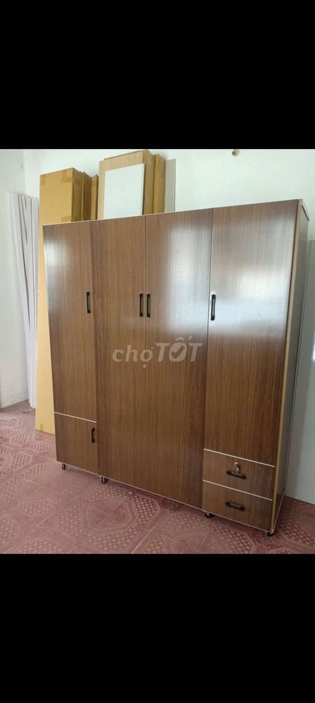 TỦ NHỰA ĐÀI LOAN 4 CÁNH MÀU ÓC CHÓ . Mua bán Tủ, kệ gia đình tại Quận Bình Thạnh Tp Hồ Chí Minh được đăng bởi Tủ nhựa đài loan hoàng quân hình 1