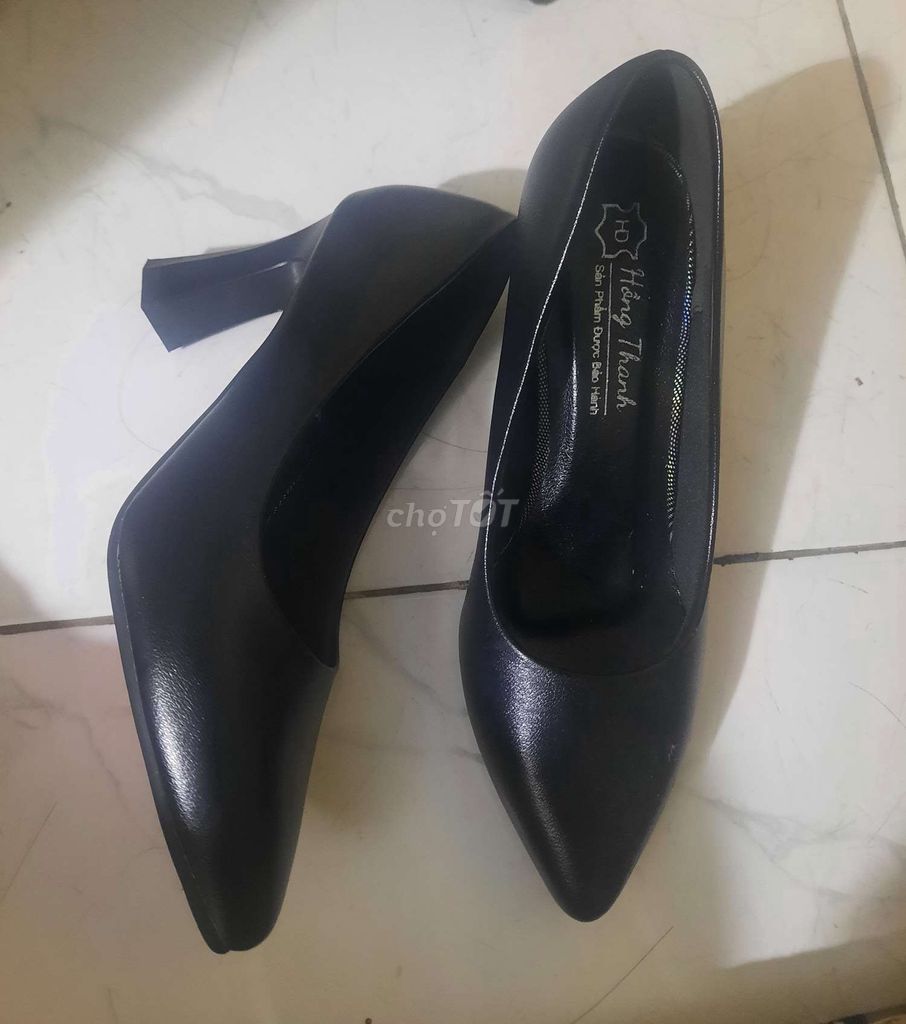 Giày cao gót Nữ Đen 7cm Việt Nam. Mua bán Giày dép tại Quận 11 Tp Hồ Chí Minh được đăng bởi Phương hình 1
