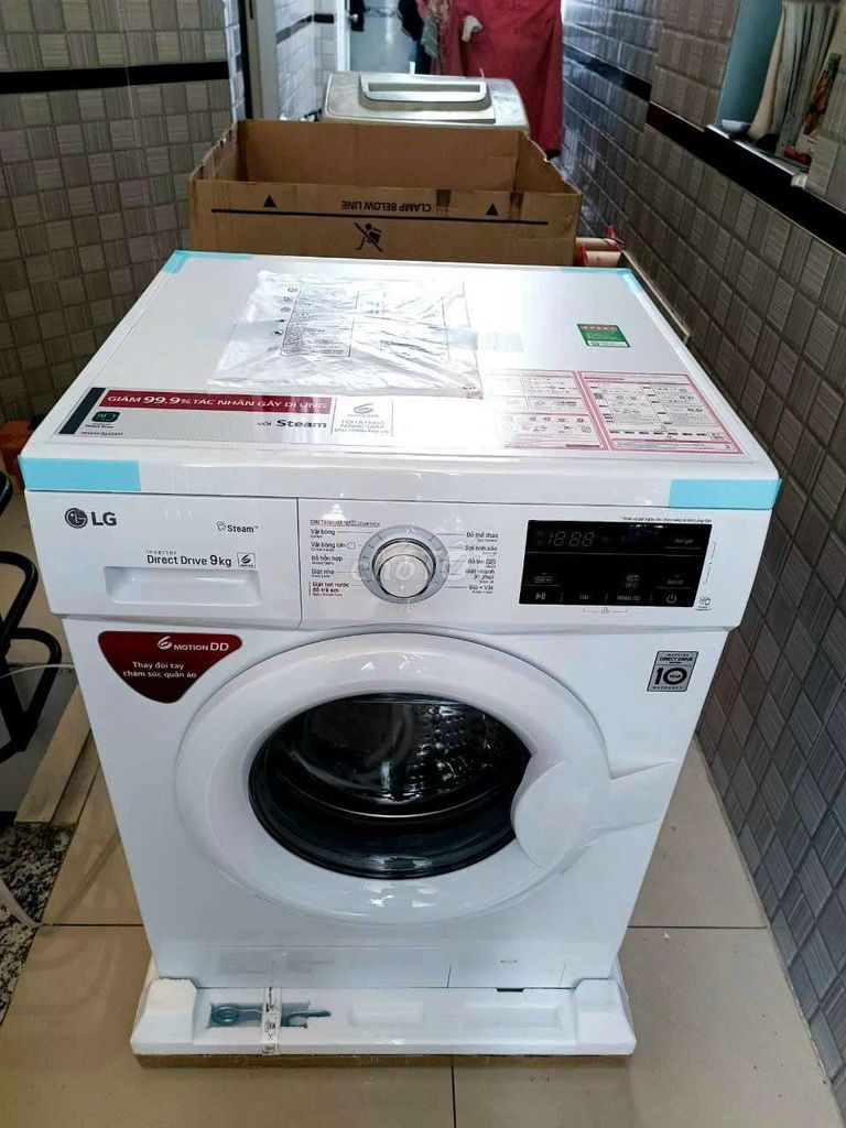 Máy giặt lồng ngang LG 9kg mới nguyên chính hãng