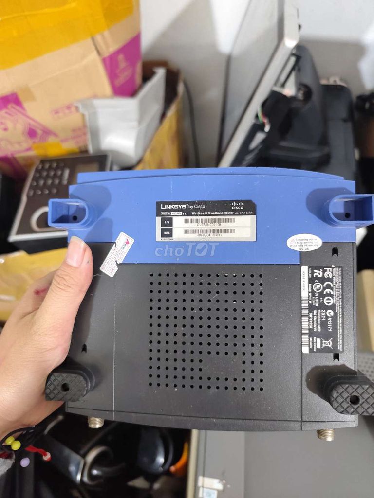 Bộ định tuyến Linksys Wireless-G 2.4 GHz. Mua bán Phụ kiện (Màn hình, Chuột...) tại Quận Gò Vấp Tp Hồ Chí Minh được đăng bởi ngân 788 nguyễn kiệm f3 gv hình 1