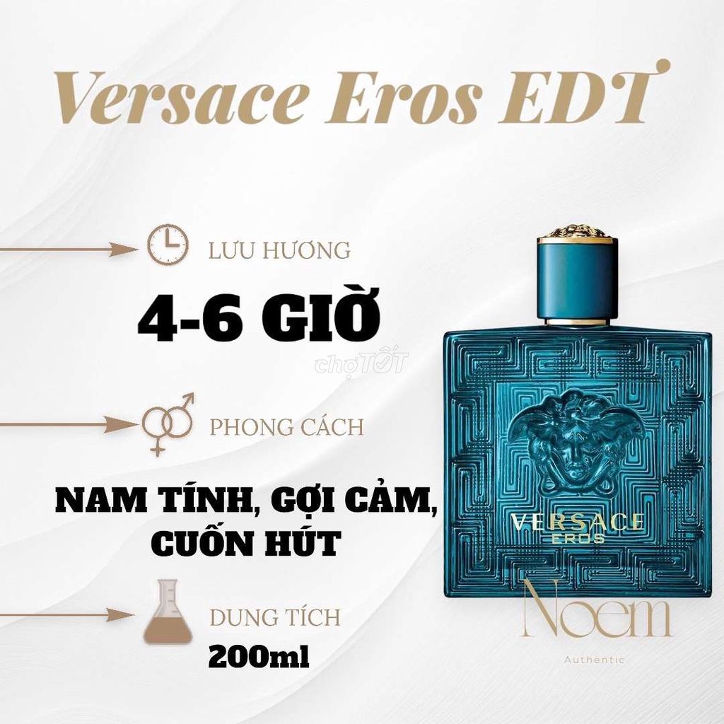 NƯỚC HOA VERSACE EROS FOR MAN EDT 200ML