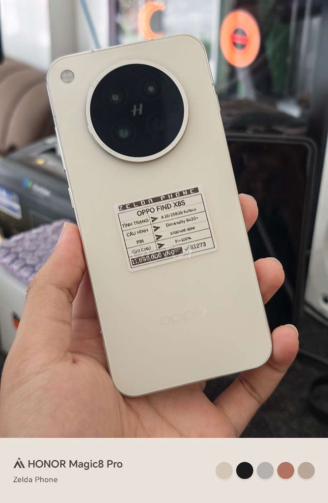 Oppo Find X8S 16GB/256GB Trắng Fullbox. Mua bán Điện thoại tại Quận Ninh Kiều Cần Thơ được đăng bởi Zelda Phone hình 1