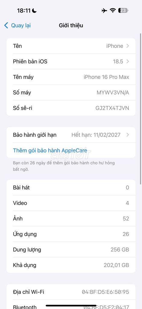 Cần bán iphone 16prx 256Gmới mua tháng 2 tại TGDD. Mua bán Điện thoại tại Thành phố Phủ Lý Hà Nam được đăng bởi Tùng hình 1