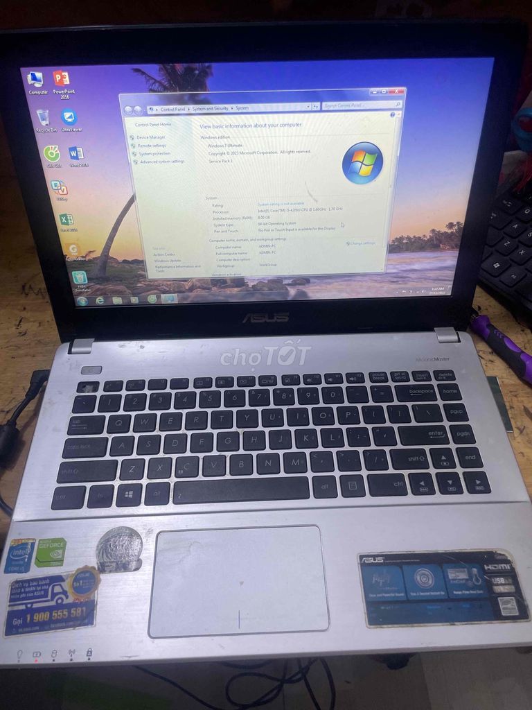 Laptop asus x450 i5 4200u/8g/hdd 500g vga 720m