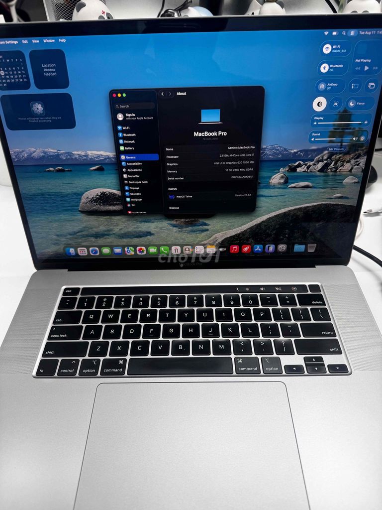 Apple MacBook Pro 16inch i7 16GB/500GB 2019 Xám. Mua bán Laptop tại Thành phố Thủ Đức Tp Hồ Chí Minh được đăng bởi Bách Bách hình 1