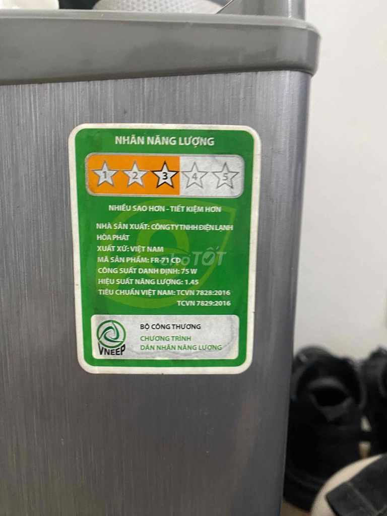 Tủ lạnh Hòa Phát FR-71CD 70L Xám. Mua bán Tủ lạnh tại Quận Hoàng Mai Hà Nội được đăng bởi Đinh Cao Sáng hình 1