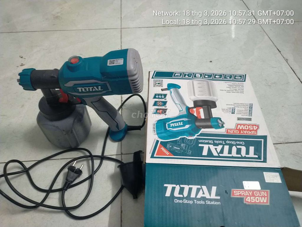 Máy phun sơn TOTAL 450W. Mua bán Đồ chuyên dụng, Giống nuôi trồng tại Quận 12 Tp Hồ Chí Minh được đăng bởi Nguyễn văn Tiến hình 1