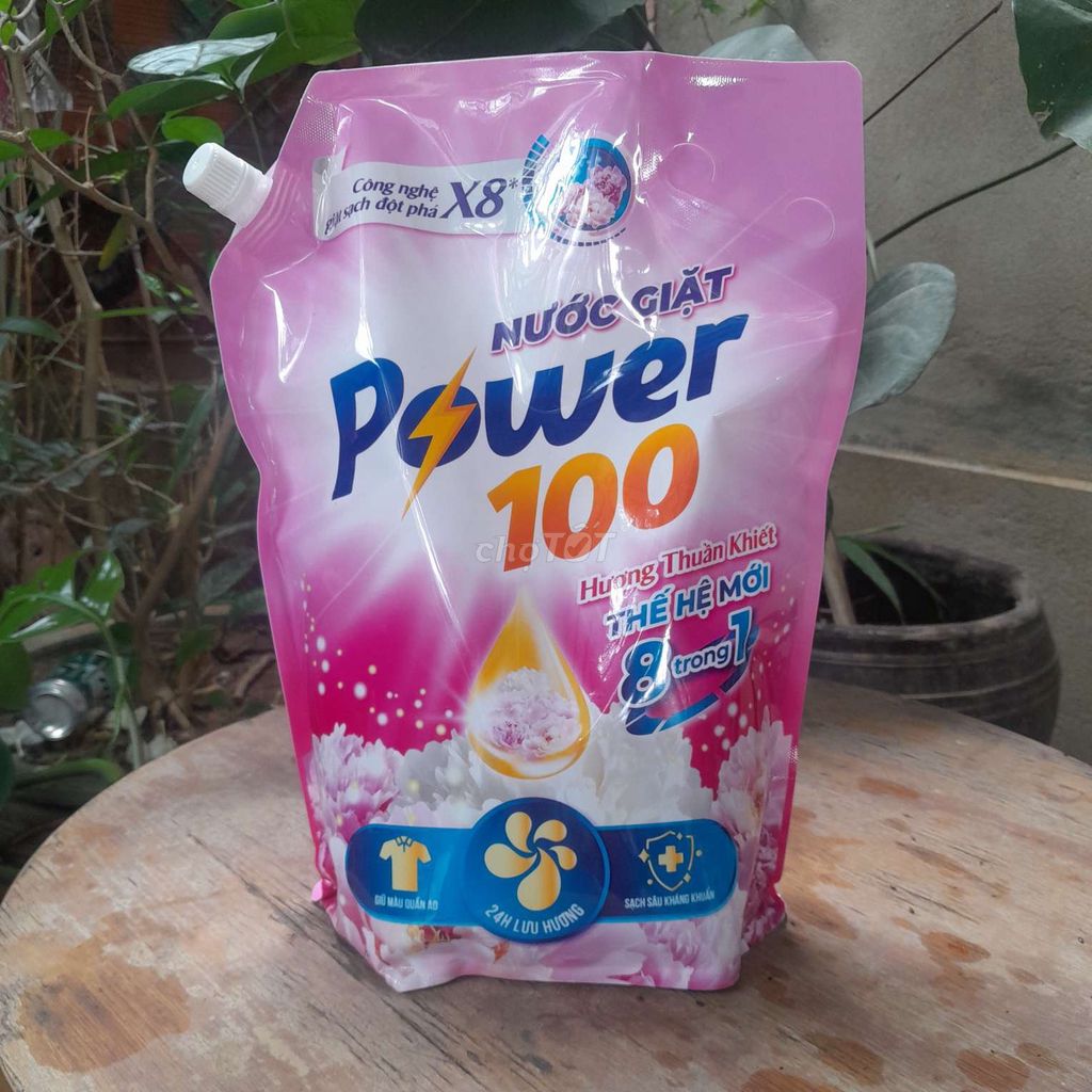 Nước giặt Power 100 Hương thuần khiết. Mua bán Thiết bị vệ sinh, nhà tắm tại Thành phố Huế Thừa Thiên Huế được đăng bởi SHOP 24h hình 1