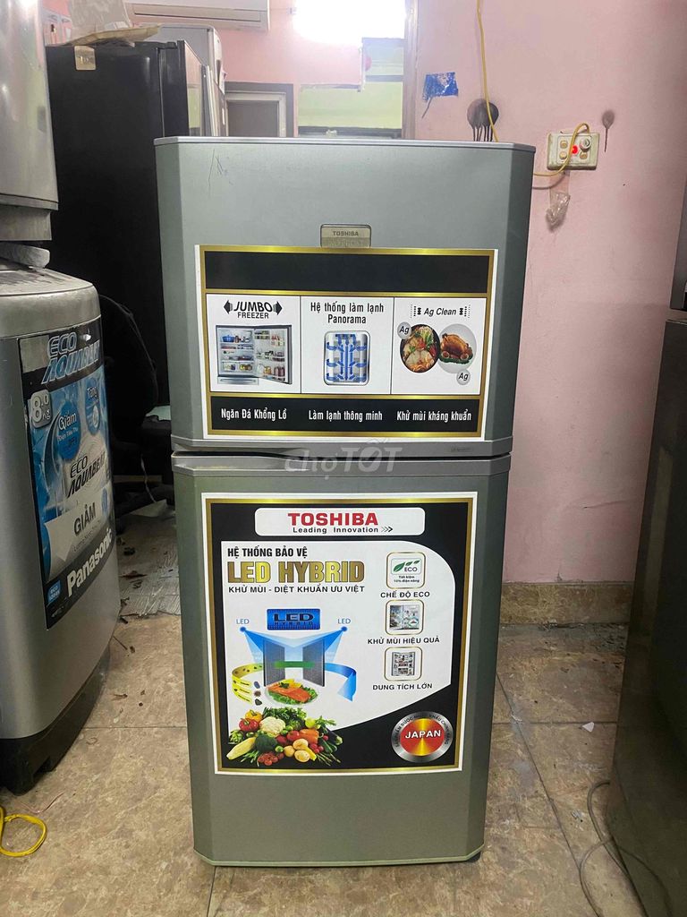 tủ lạnh toshiba 130l zin nguyên bản,quạt gió. Mua bán Tủ lạnh tại Quận Cầu Giấy Hà Nội được đăng bởi Điện lạnh Hà nội hình 1