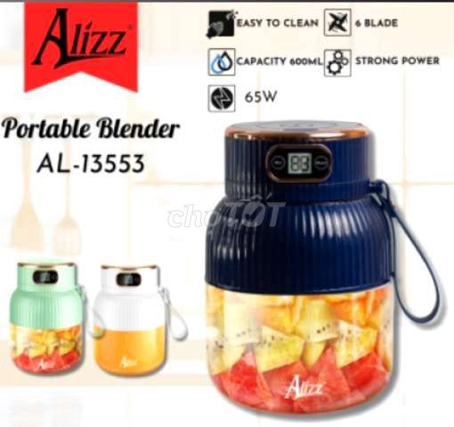 Máy xay sinh tố Alizz cầm tay 600Ml full hộp